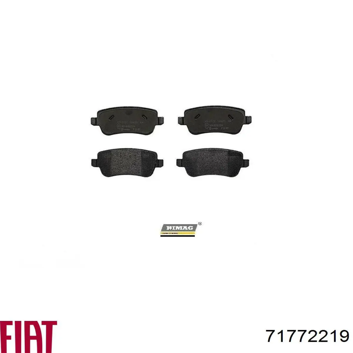 Купити 71772219 Fiat/Alfa/Lancia Задні колодки
