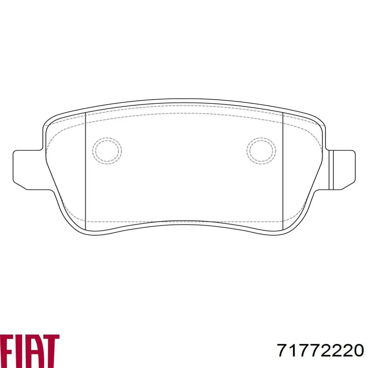 Колодки гальмові задні, дискові 71772220 Fiat/Alfa/Lancia