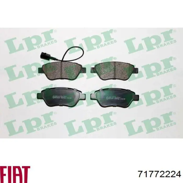 Купити 71772224 Fiat/Alfa/Lancia Колодки гальмівні передні, дискові