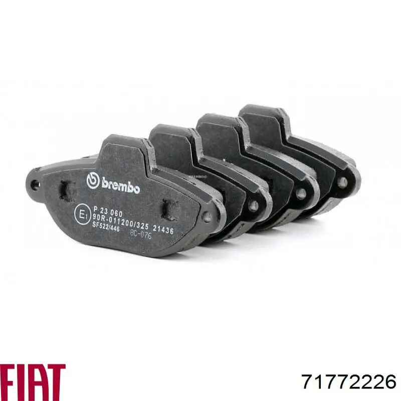 Купити 71772226 Fiat/Alfa/Lancia Колодки гальмівні передні, дискові
