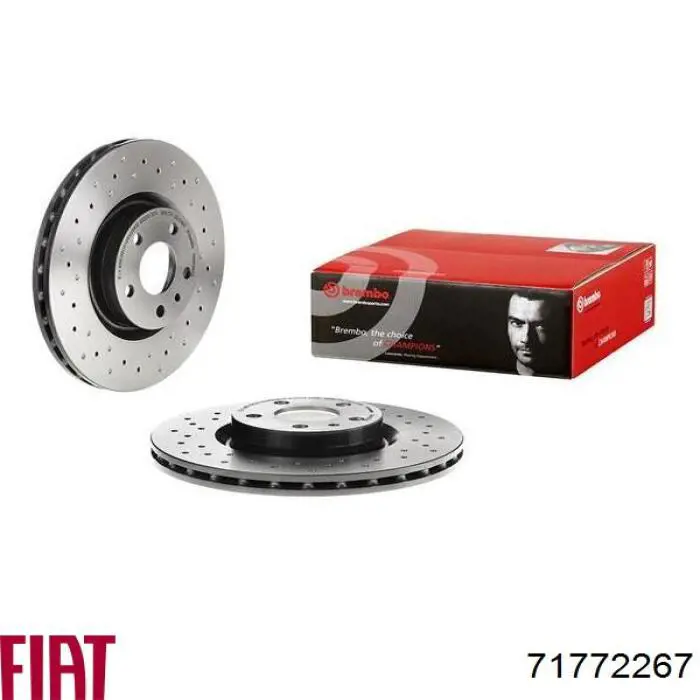 Гальмівні диски передні 71772267 Fiat/Alfa/Lancia