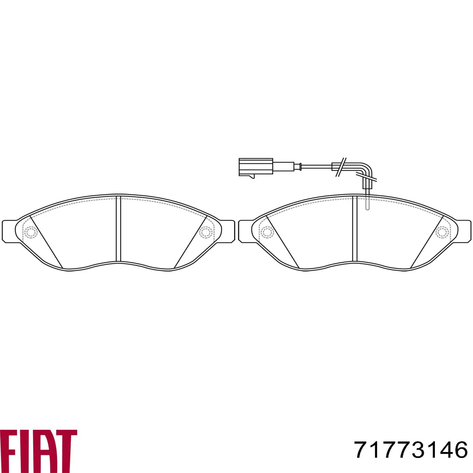Передні тормозні колодки 71773146 Fiat/Alfa/Lancia