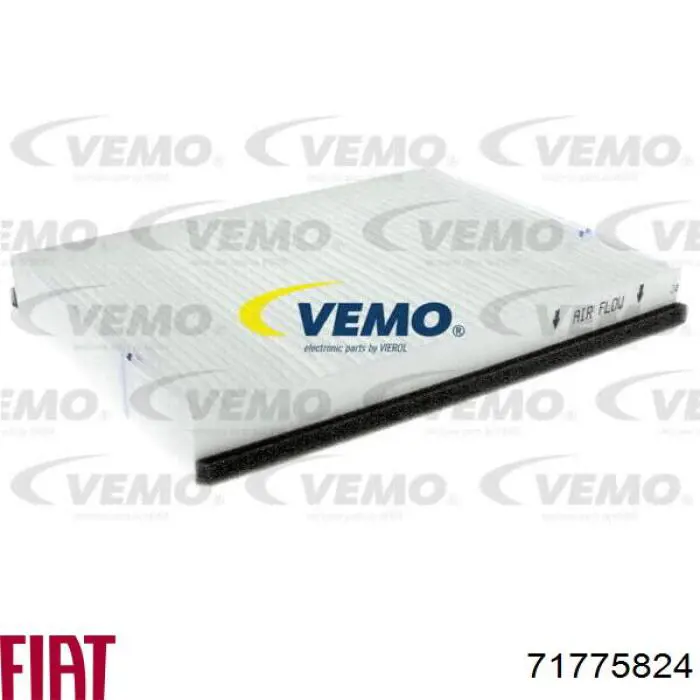 Фільтр повітряний обігрівача Fiat/Alfa/Lancia 71775824 ціна, від 7.76 USD