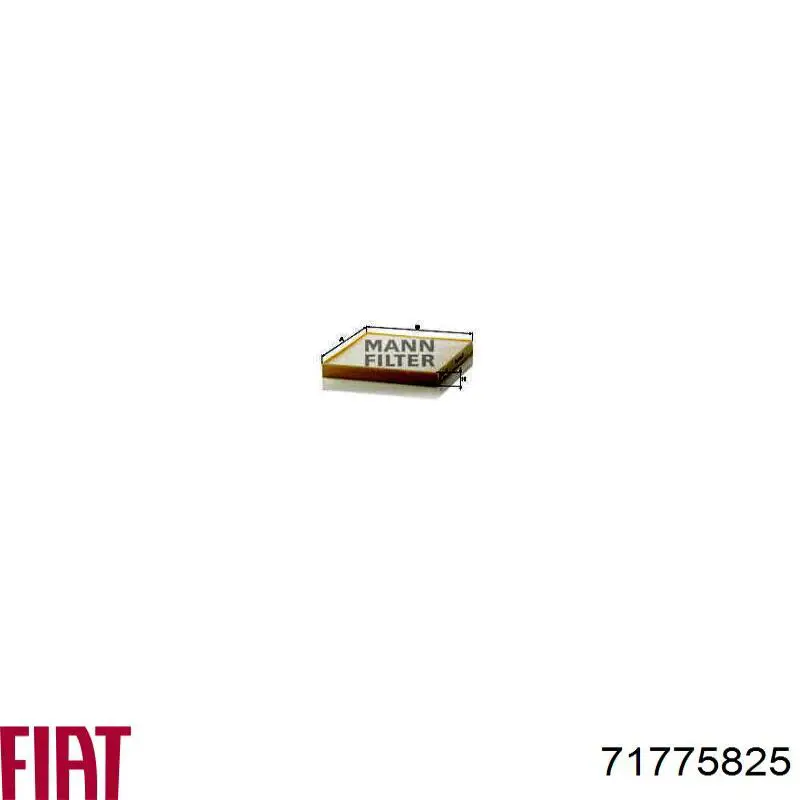 Фільтр салону 71775825 Fiat/Alfa/Lancia