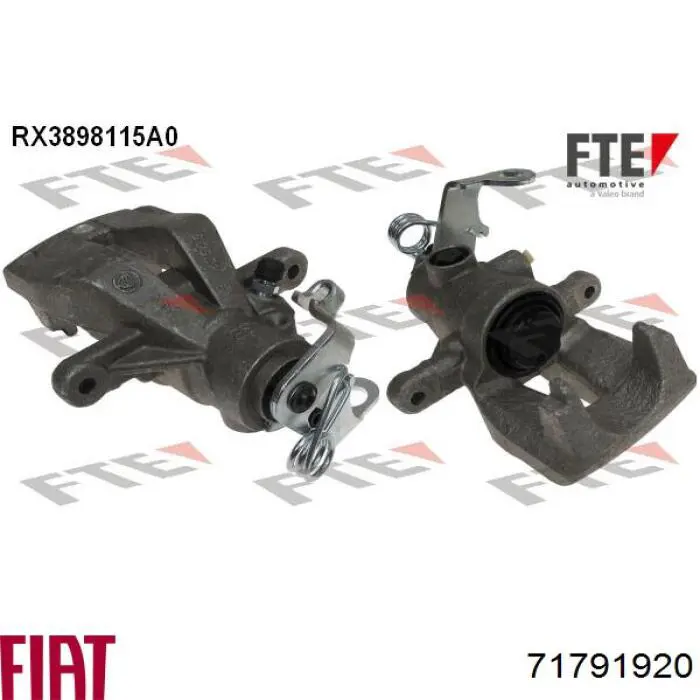 71791920 Fiat/Alfa/Lancia Супорт гальмівний задній лівий