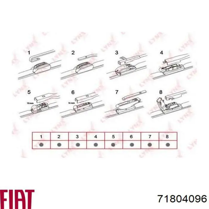 Купити 71804096 Fiat/Alfa/Lancia Щітка-двірник лобового скла, водійська