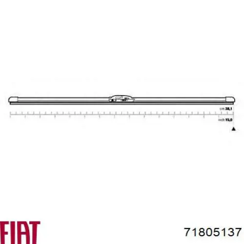 Щітка-двірник лобового скла, комплект з 2-х шт. Abarth PUNTO (199) (Abarth Пунто)