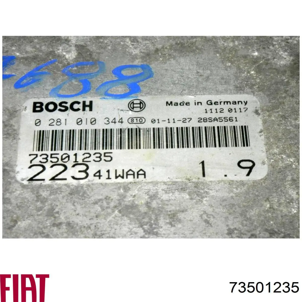 Електронний блок керування двигуном 73501235 Fiat/Alfa/Lancia
