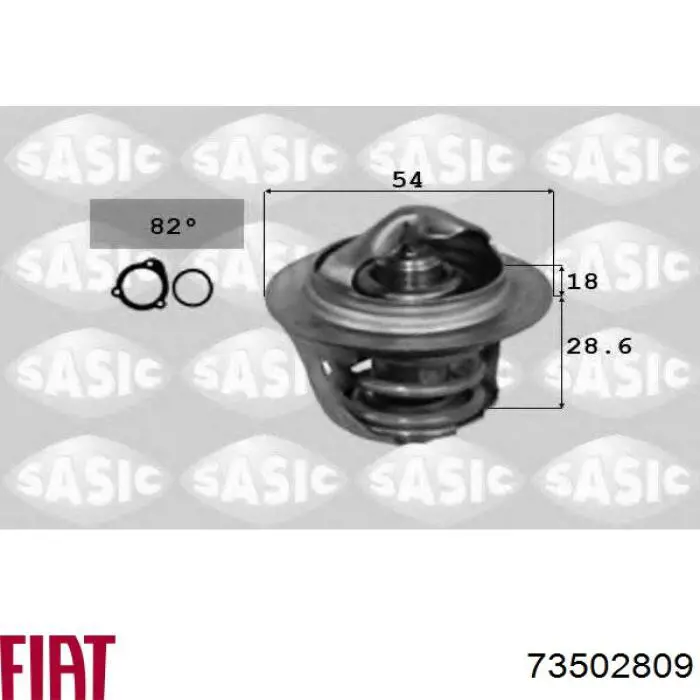Автомобільний термостат Fiat/Alfa/Lancia 73502809 ціна, від 15.59 USD