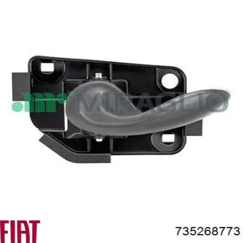 735268773 Fiat/Alfa/Lancia Ручка дверей лівих, внутрішня, перед/зад