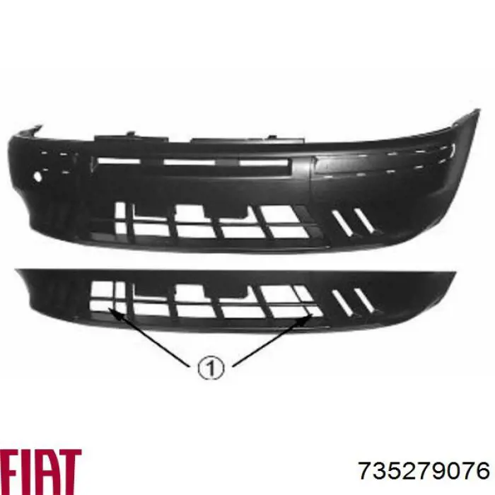Бампер на авто Fiat/Alfa/Lancia 735279076 ціна, від 59.27 USD