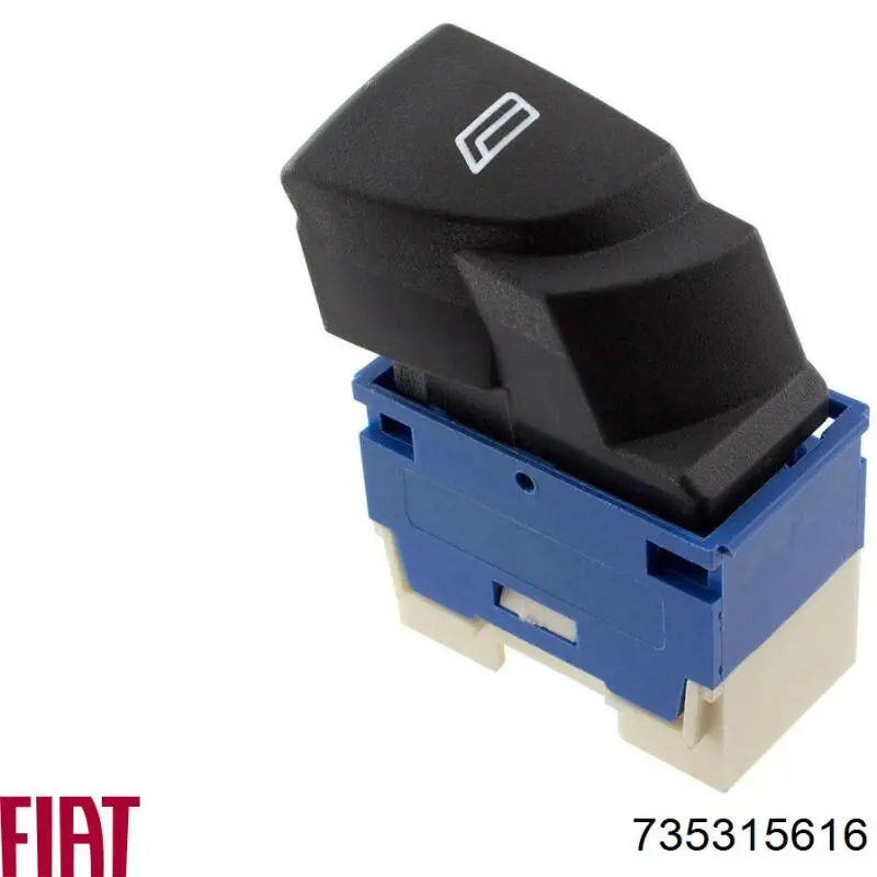 Купити 735315616 Fiat/Alfa/Lancia Кнопка вмикання двигуна склопідіймача передня права
