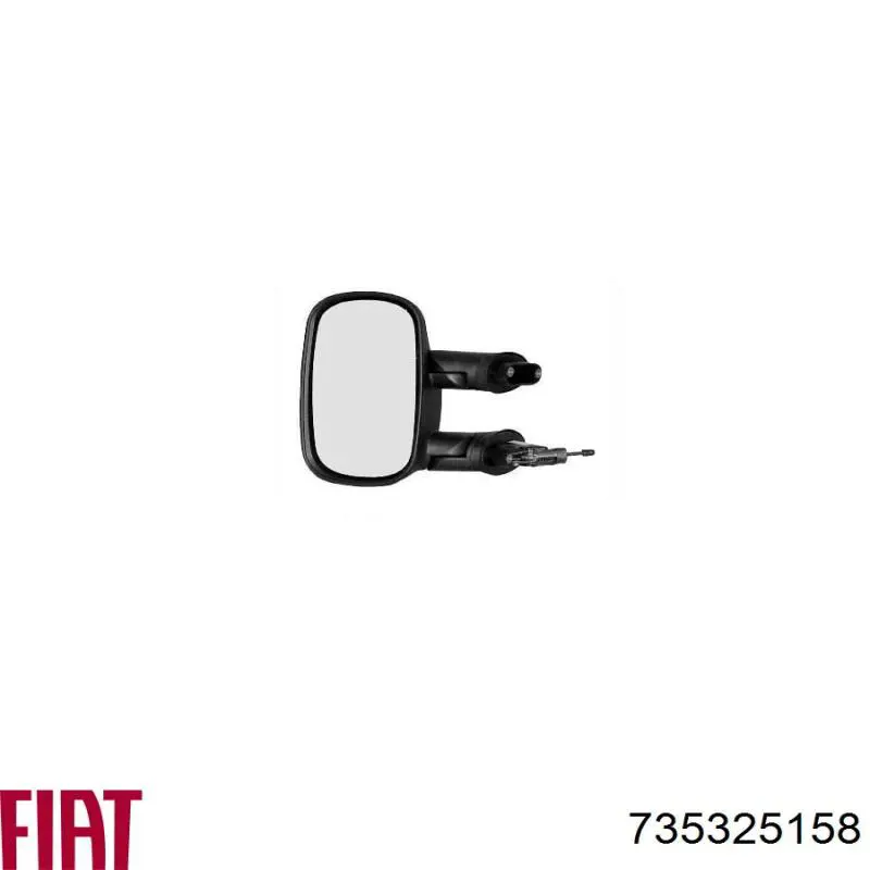 Ліве бічне дзеркало Fiat/Alfa/Lancia 735325158 ціна, від 33.52 USD