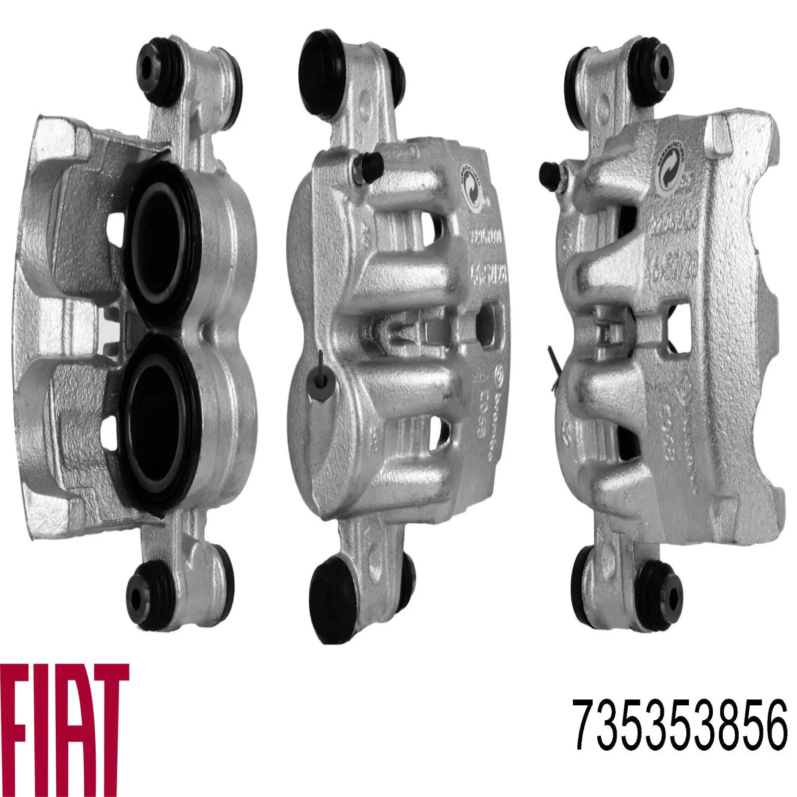 Супорт гальмівний передній лівий 735353856 Fiat/Alfa/Lancia