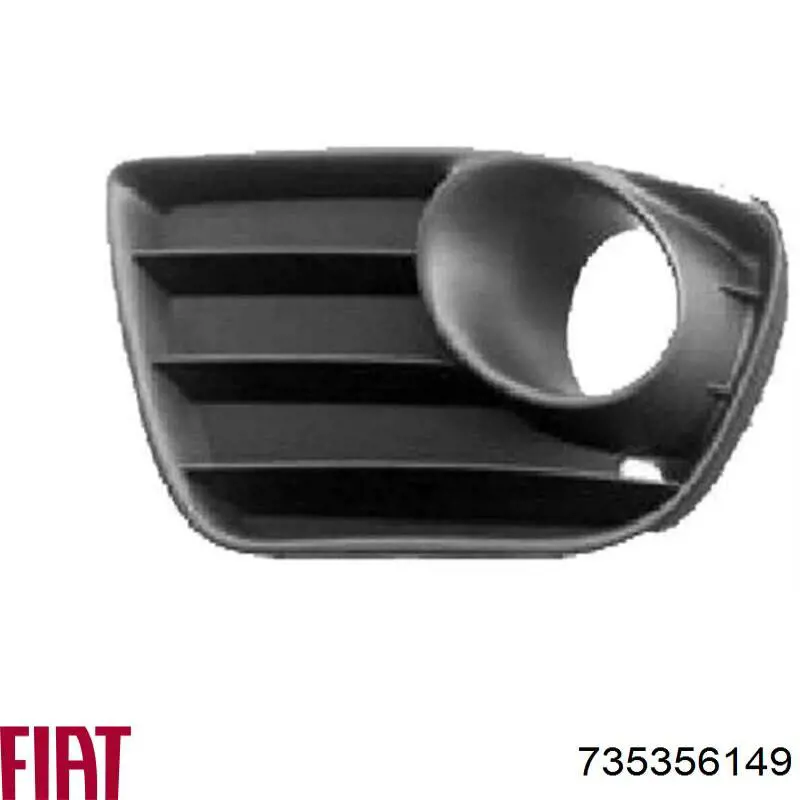 735356149 Fiat/Alfa/Lancia Решітка переднього бампера, ліва