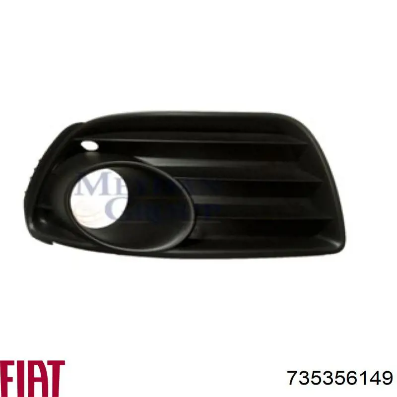 Решітка переднього бампера, ліва Fiat/Alfa/Lancia 735356149 ціна, від 14.03 USD