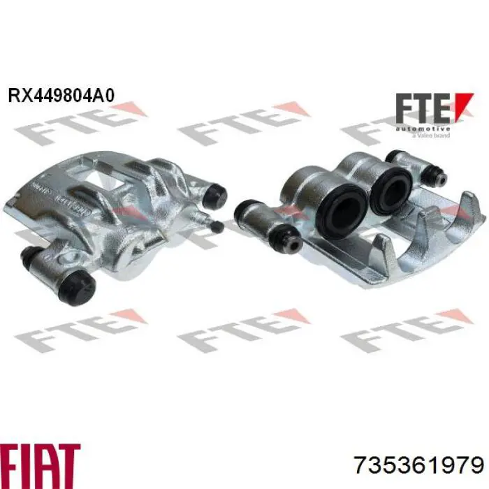 Супорт гальмівний передній правий Fiat/Alfa/Lancia 735361979 ціна, від 62.08 USD