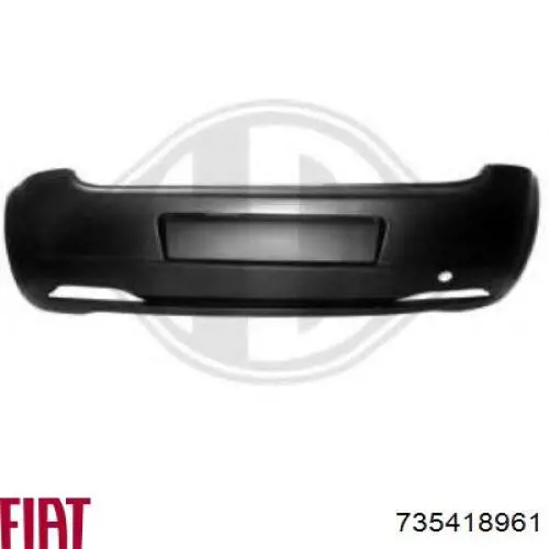 Кожух бампера заднього Fiat/Alfa/Lancia 735418961 ціна, від 48.59 USD