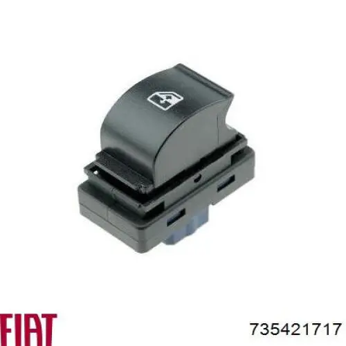 Кнопка вмикання двигуна склопідіймача передня права Fiat/Alfa/Lancia 735421717 ціна, від 6.14 USD