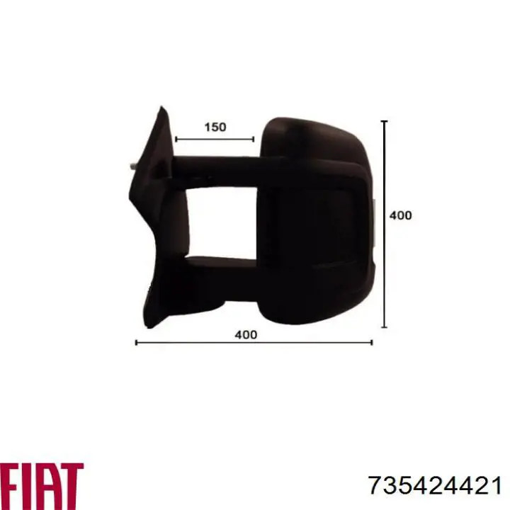 Купити 735424421 Fiat/Alfa/Lancia Бічне дзеркало заднього виду ліве