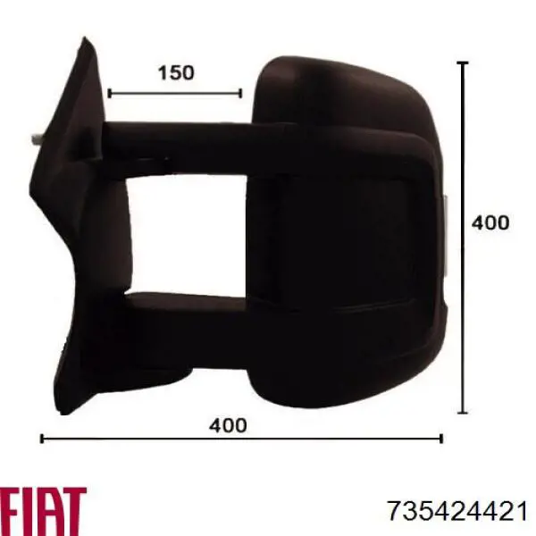 Ліве бічне дзеркало Fiat/Alfa/Lancia 735424421 ціна, від 143.17 USD