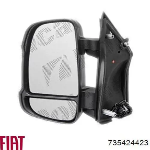 Ліве бічне дзеркало Fiat/Alfa/Lancia 735424423 ціна, від 102.18 USD