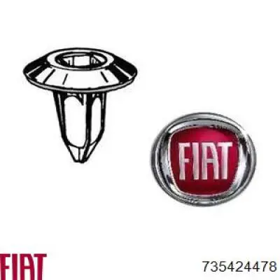 Купити 735424478 Fiat/Alfa/Lancia Форсунка омивача