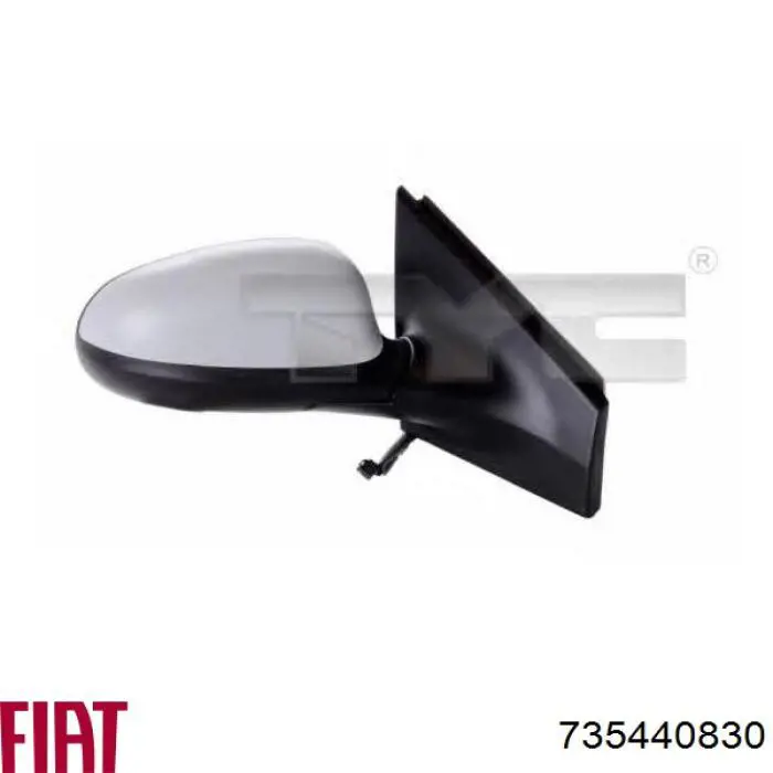 Праве бічне дзеркало Fiat/Alfa/Lancia 735440830 ціна, від 42.45 USD