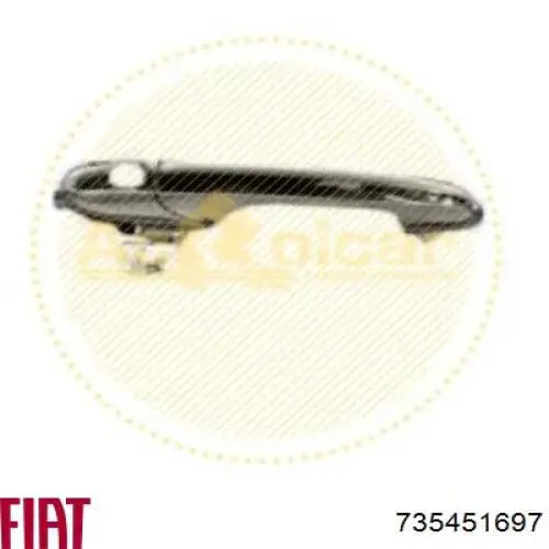 Ручка передньої двері зовнішня ліва Fiat 500 (312) (Фіат 500)