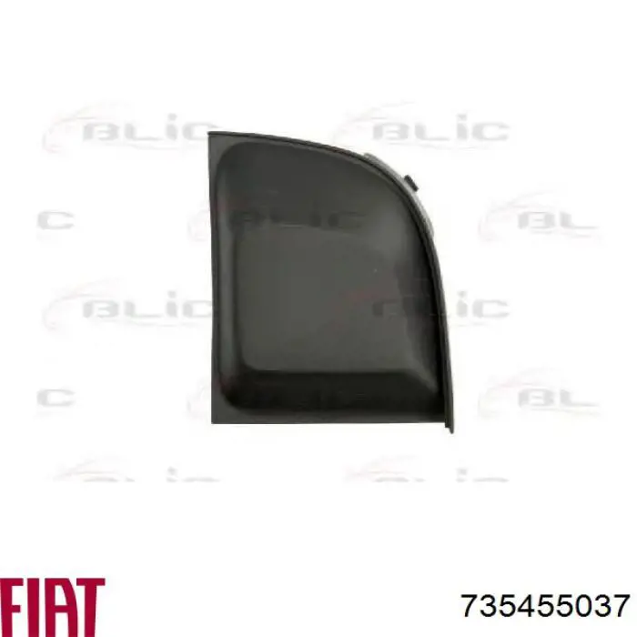 Купити 735455037 Fiat/Alfa/Lancia Заглушка ПТФ бампера переднього ліва