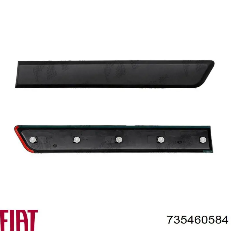 Молдинг задніх лівих дверей, нижній Fiat/Alfa/Lancia 735460584 ціна, від 8.36 USD