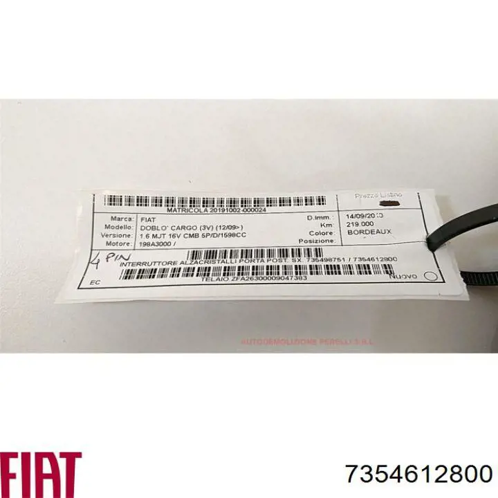  7354612800 Fiat/Alfa/Lancia