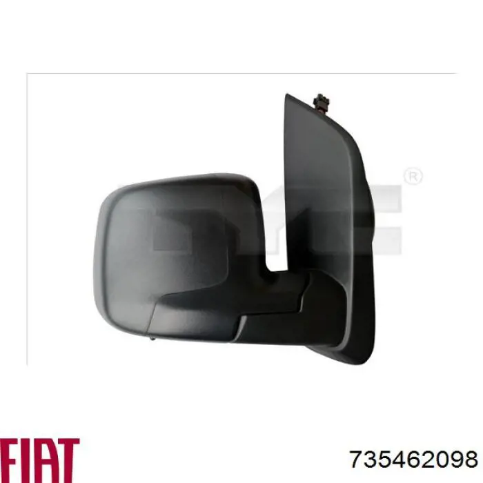 Накладка правого дзеркала заднього виду Fiat/Alfa/Lancia 735462098 ціна, від 6.66 USD