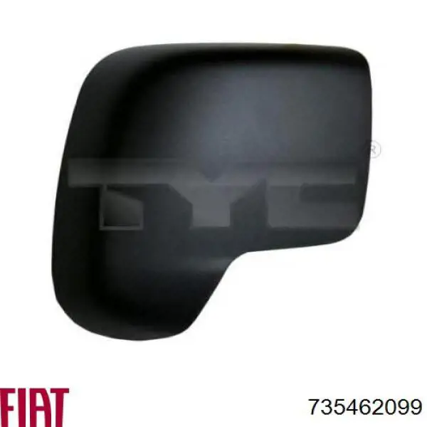 Накладка правого дзеркала заднього виду Fiat/Alfa/Lancia 735462099 ціна, від 6.04 USD