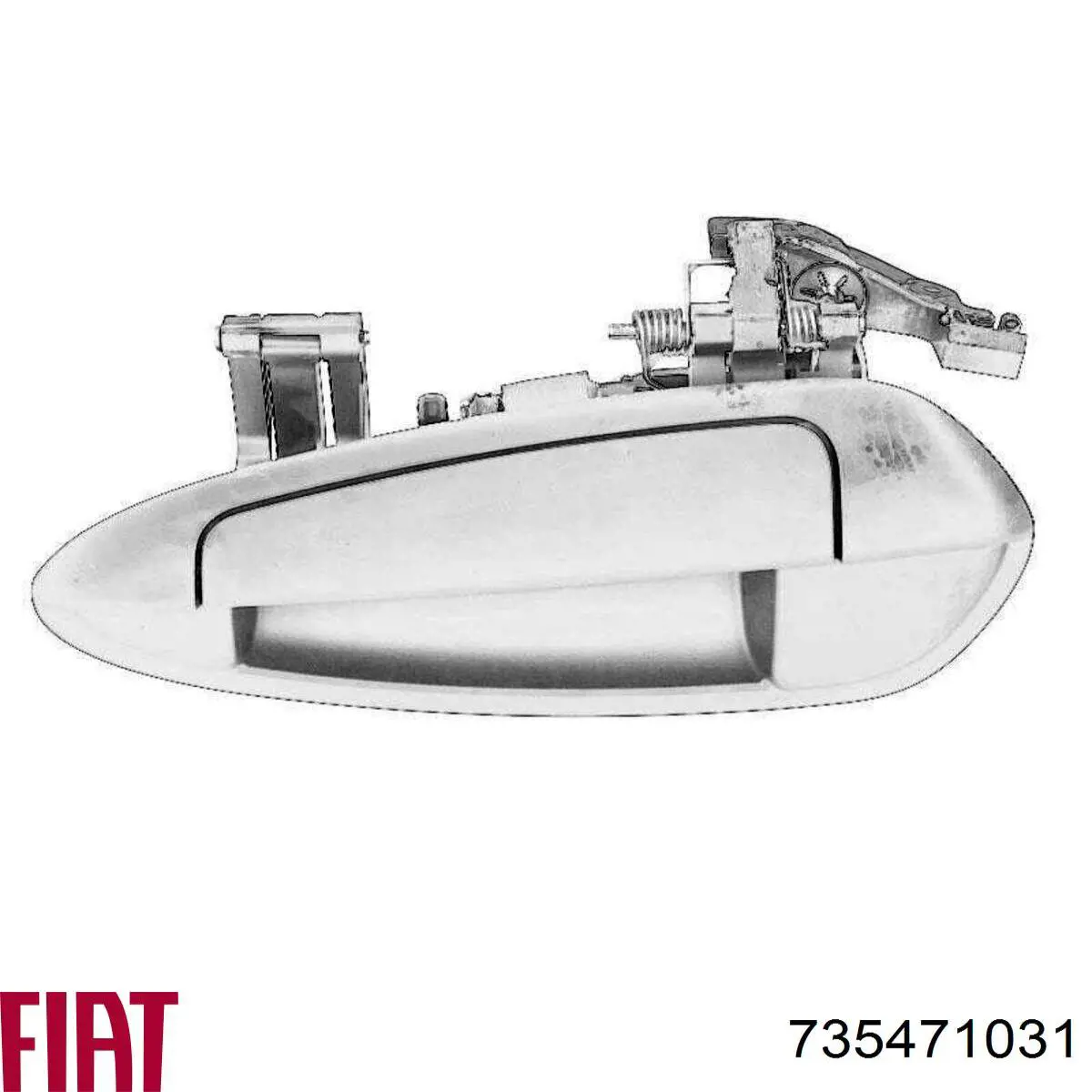Купити 735366250 Fiat/Alfa/Lancia Ручка задньої двері зовнішня ліва