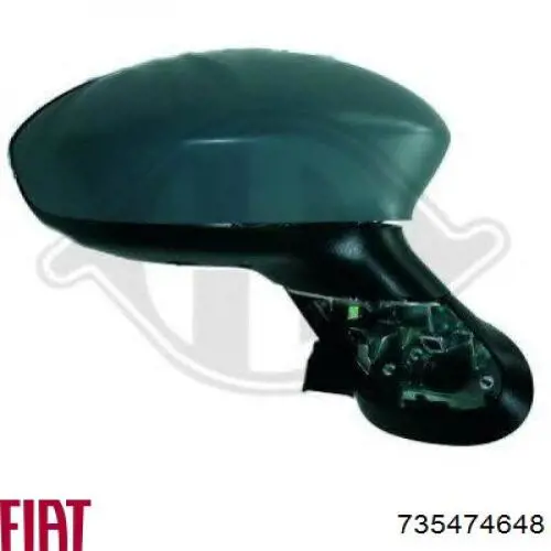 Праве бічне дзеркало Fiat/Alfa/Lancia 735474648 ціна, від 35.11 USD