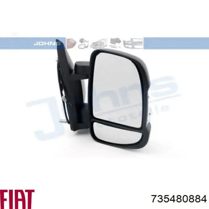 735480884 Fiat/Alfa/Lancia Праве дзеркало заднього виду