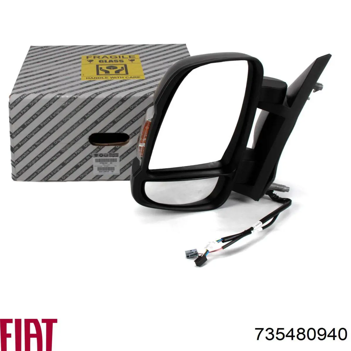 Ліве бокове дзеркало 735480940 Fiat/Alfa/Lancia