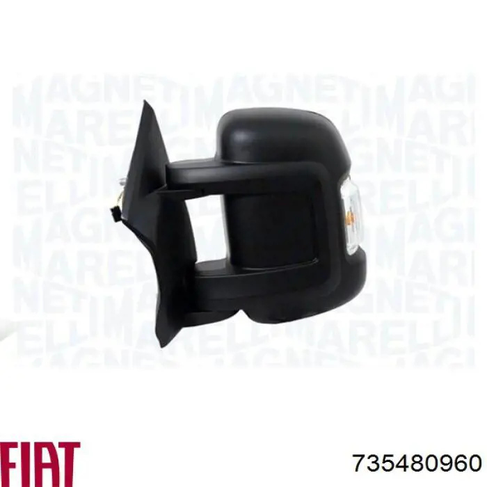 Ліве бокове дзеркало 735480960 Fiat/Alfa/Lancia
