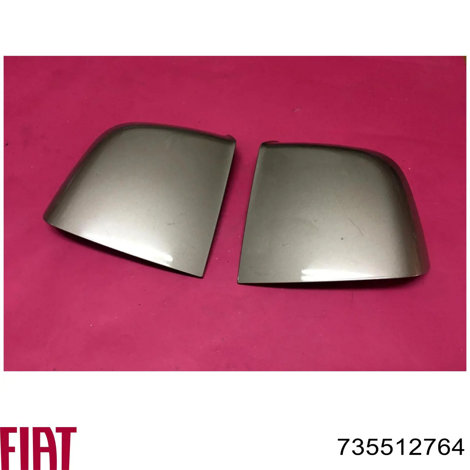 Накладка правого дзеркала заднього виду Fiat/Alfa/Lancia 735512764 ціна, від 10.33 USD