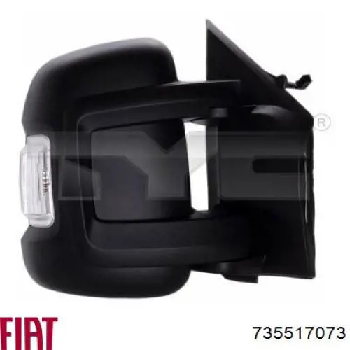 Купити 735517073 Fiat/Alfa/Lancia Бічне дзеркало заднього виду ліве