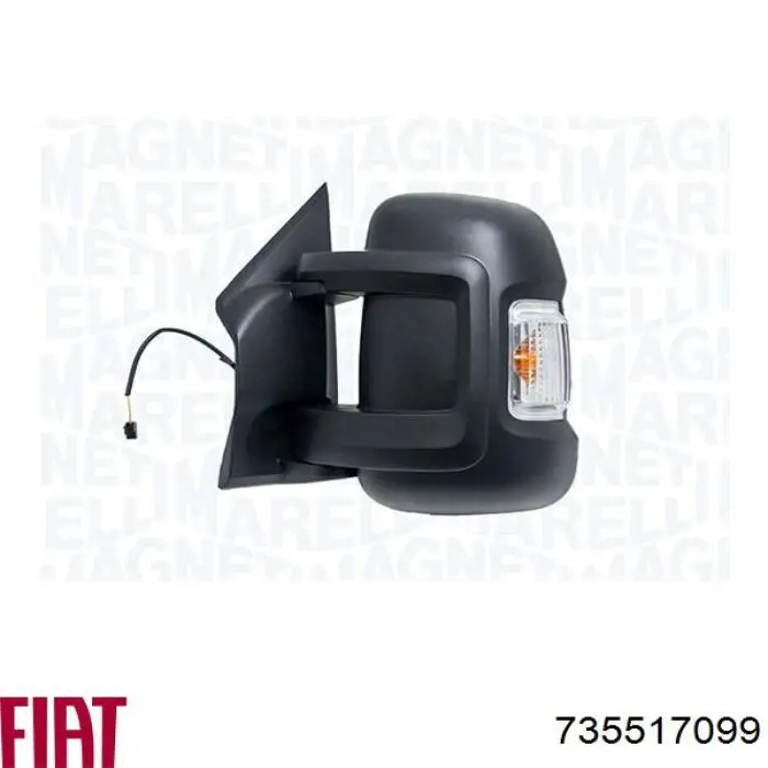Ліве бічне дзеркало Fiat/Alfa/Lancia 735517099 ціна, від 97.60 USD