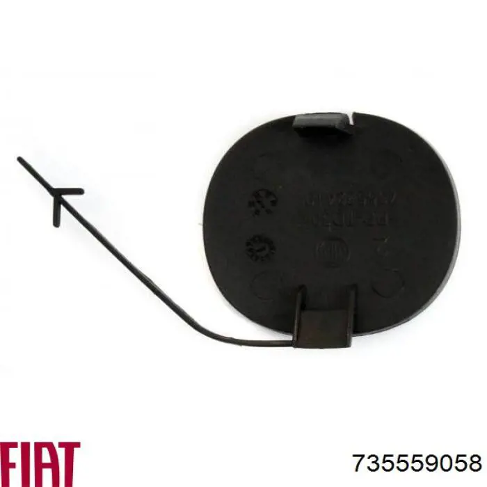 735559058 Fiat/Alfa/Lancia Заглушка бампера буксирувального гака, передня