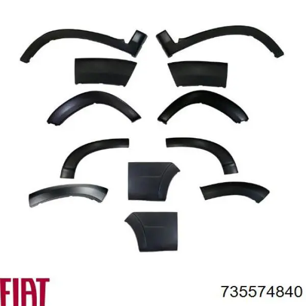 Накладка передньої лівої арки колеса Fast FT90750 ціна, від 17.04 USD