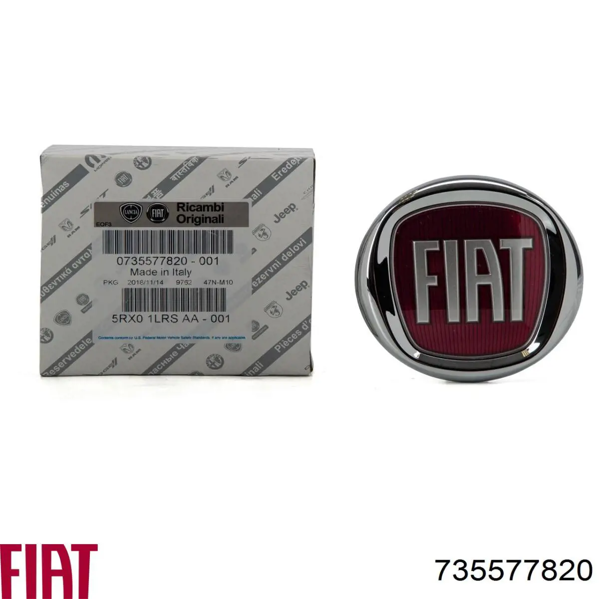 735577820 Fiat/Alfa/Lancia емблема кришки багажника, фірмовий значок