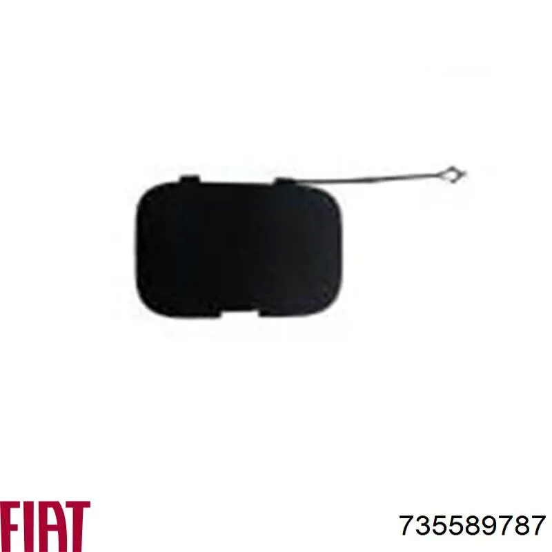 735589787 Fiat/Alfa/Lancia Заглушка бампера буксирувального гака, передня