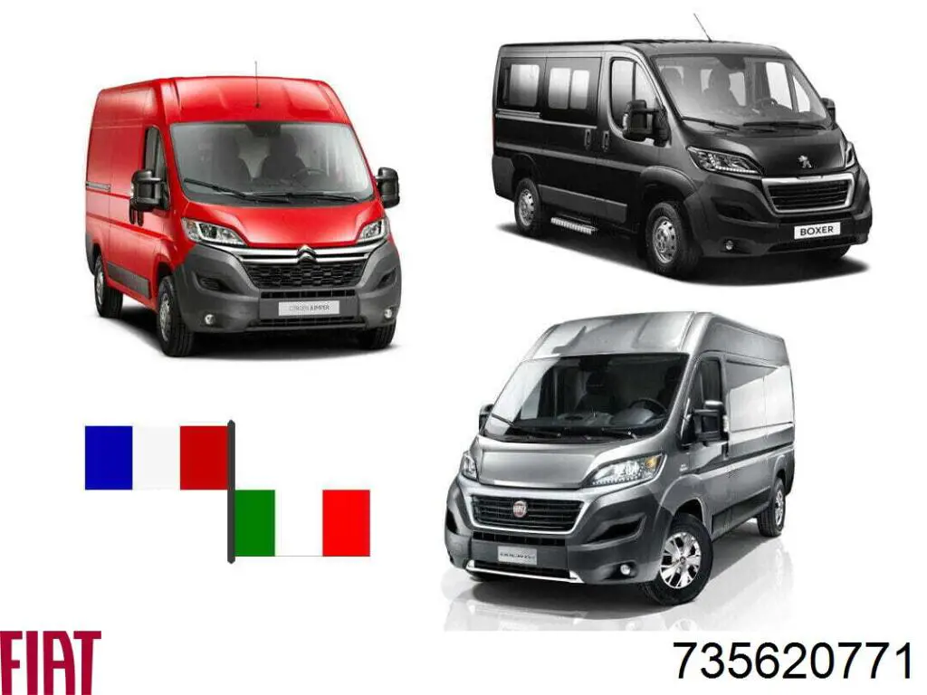 Купити 735620771 Fiat/Alfa/Lancia Бічне дзеркало заднього виду ліве
