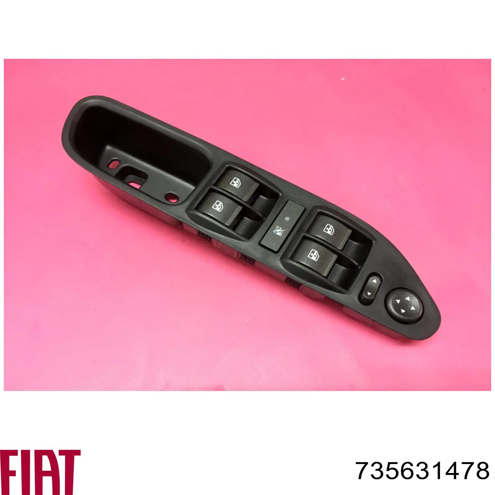Купити 735631478 Fiat/Alfa/Lancia Кнопковий блок керування склопідіймачами передній лівий