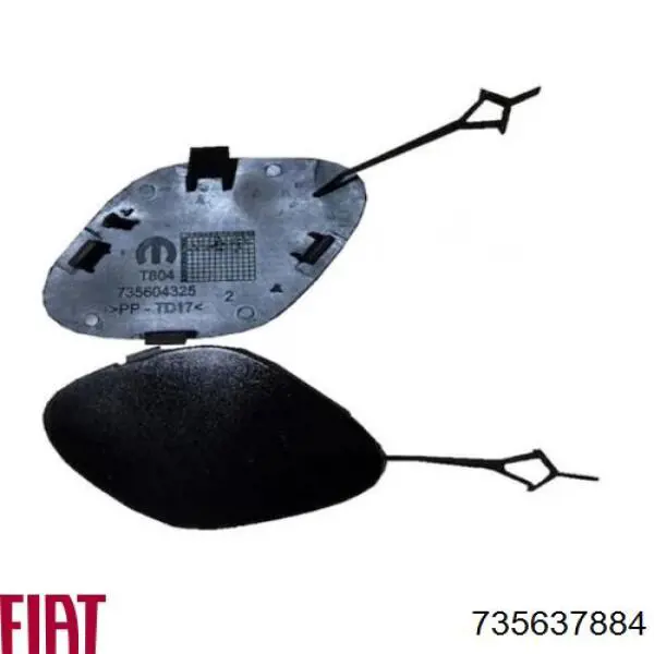 Купити 735637884 Fiat/Alfa/Lancia Заглушки буксирувального гака