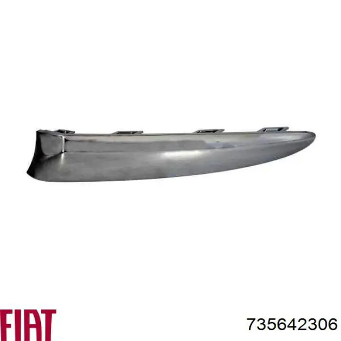 735642306 Fiat/Alfa/Lancia Молдинг переднього бампера, лівий